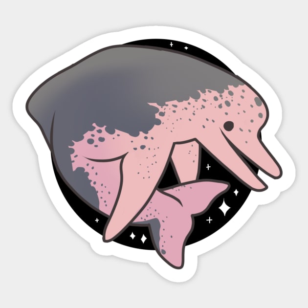 Amazon River Dolphin Sticker by owlapin